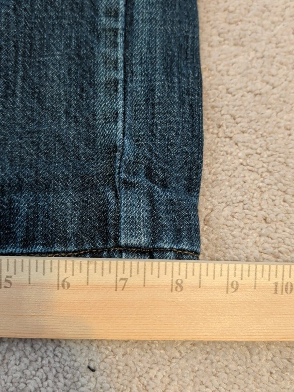Levis 514 Jeans Mens W34 L28 Straight Leg Regular Fit Medium Wash Denim - Picture 14 of 14